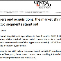 Mergers and acquisitions: the market shrinks, but two segments stand out